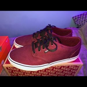 Vans Size 11 maroon burgundy red